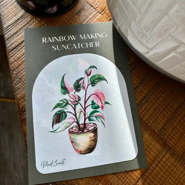 Pink Princess Rainbow Maker Suncatcher Window Decal