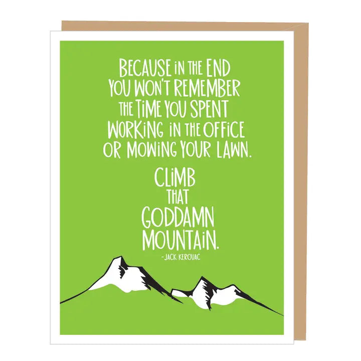 Jack Kerouac Quote Greeting Card
