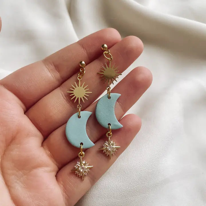 Celestial Clay Earrings