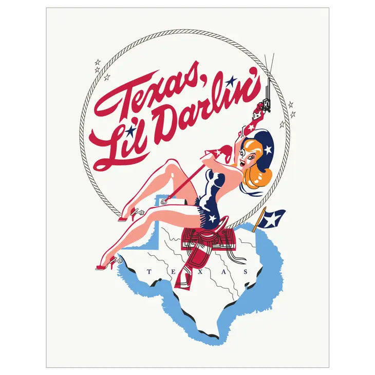 Texas Lil' Darlin' Cowgirl Magnet