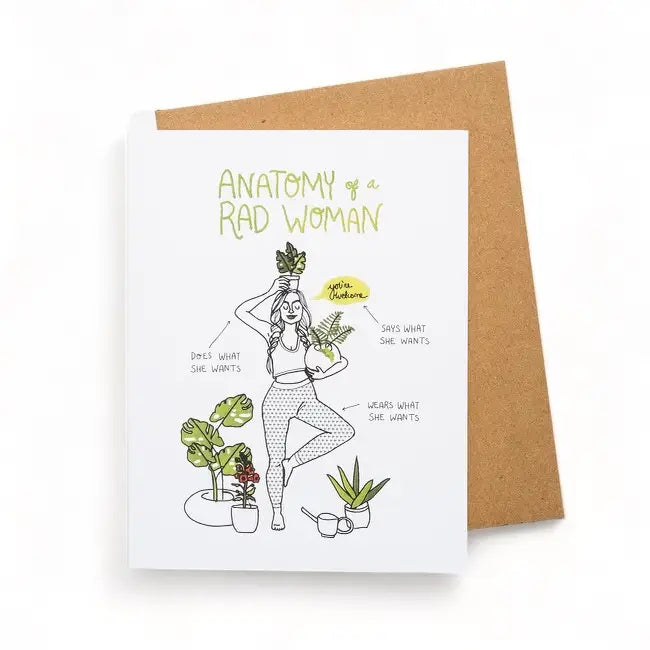 Anatomy of a Rad Woman Card