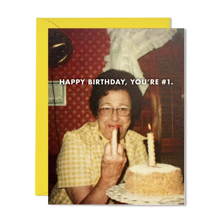 You're #1 Birthday Card