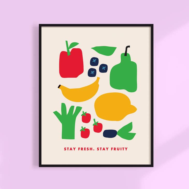Stay Fresh Stay Fruity Market Print