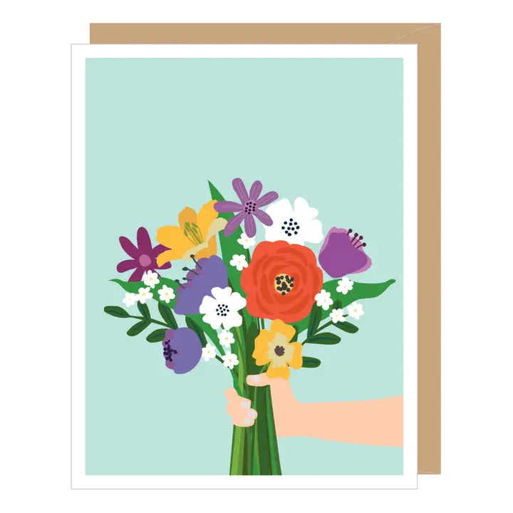 Flower Bouquet Greeting Card
