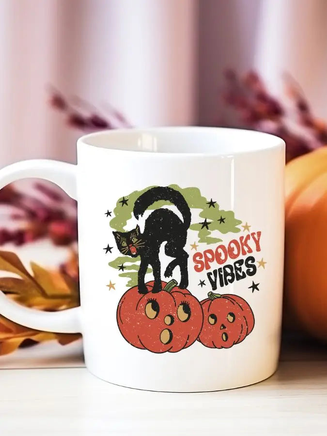 Spooky Vibes Retro Halloween Mug