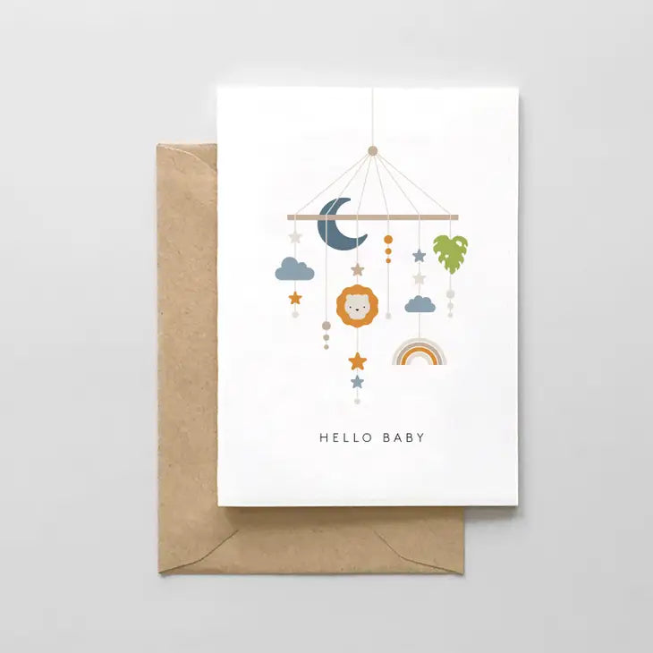 Hello Baby Mobile Card