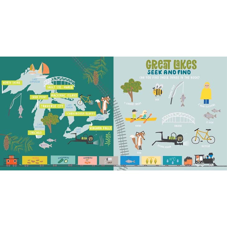 All Aboard! Great Lakes - A Seek and Find Book