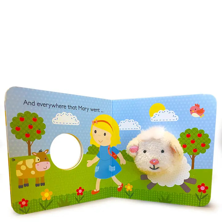 Mary Had A Little Lamb Nursery Rhyme Finger Puppet Board Book