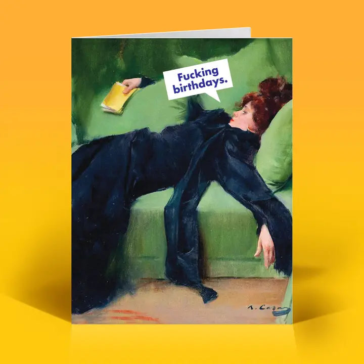 Exhausted F*cking Birthday Card