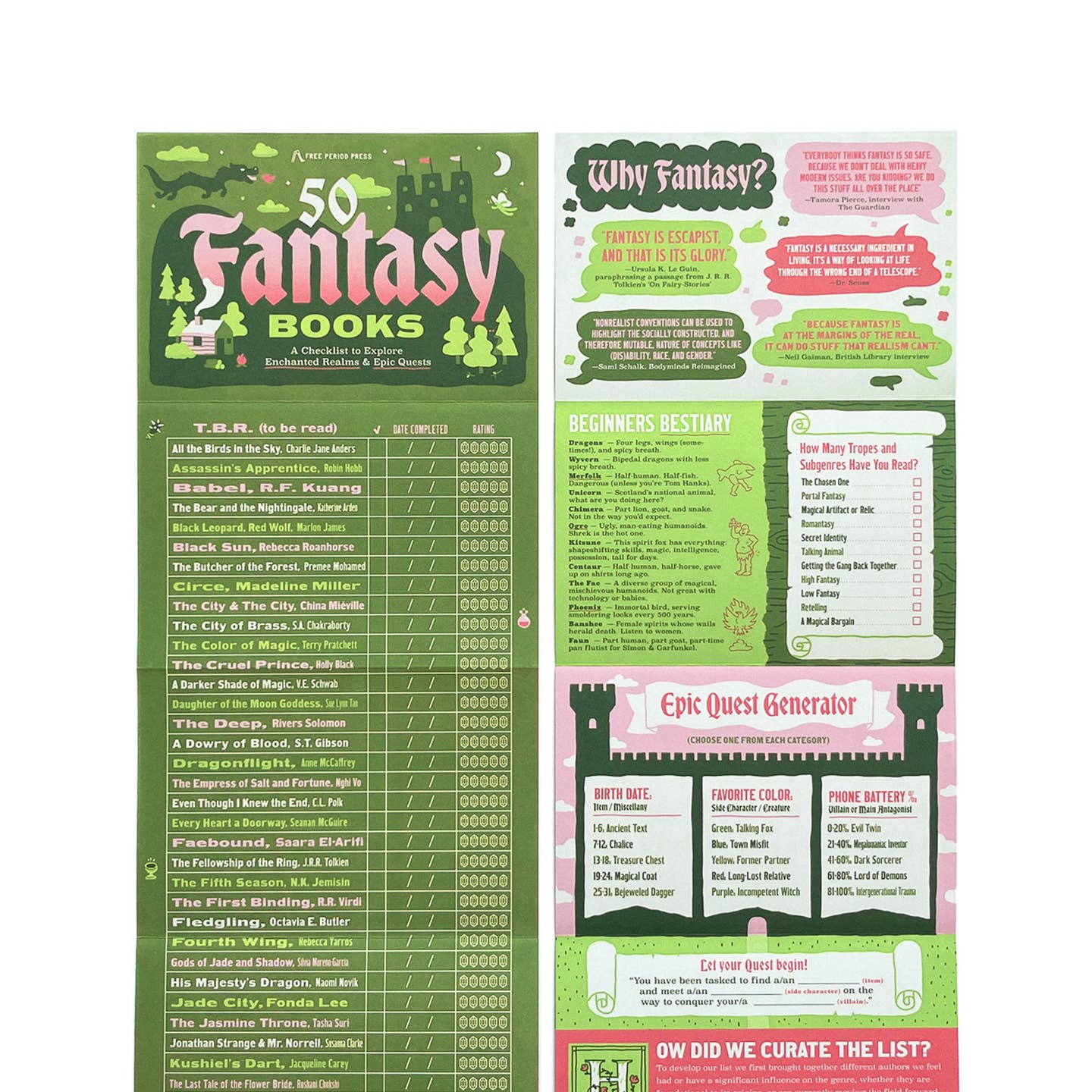 50 Fantasy Books: A Checklist to Explore Realms & Epic Quests