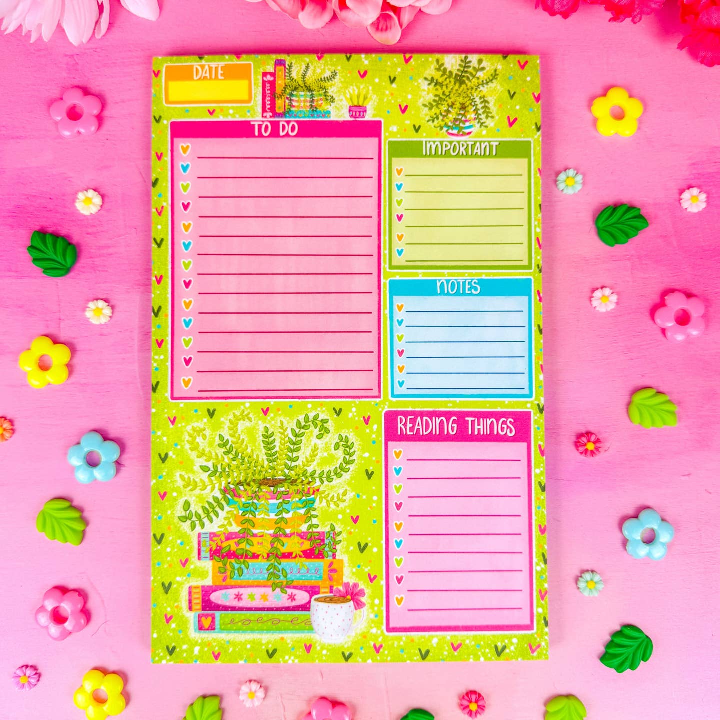 Botanical Daily Planner Notepad