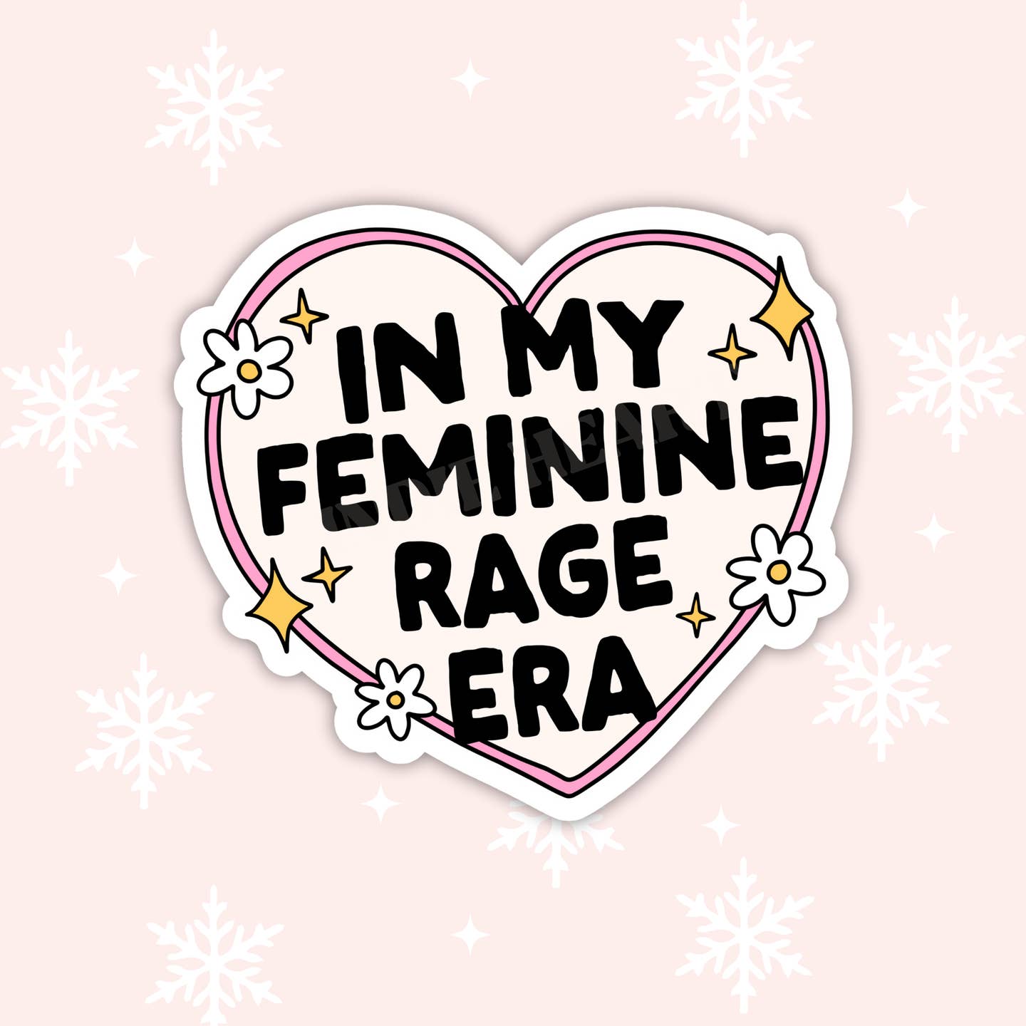In My Feminine Rage Era Vinyl Sticker