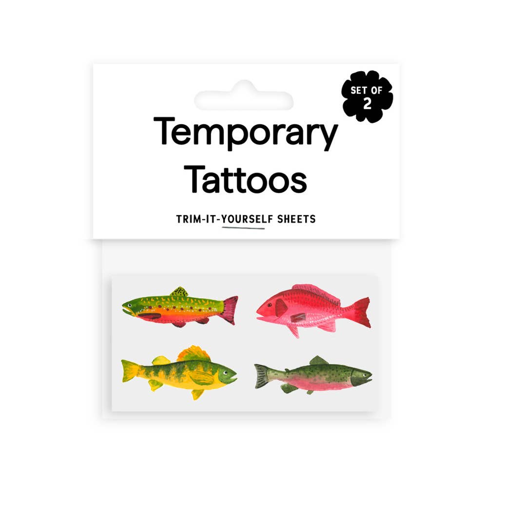 Gone Fishin’ Temporary Tattoos
