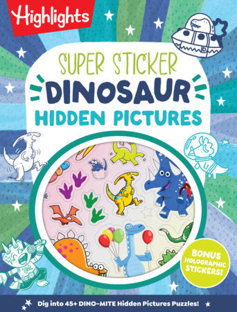 Highlights Super Sticker Dinosaur Hidden Pictures