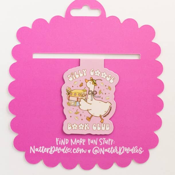 Silly Goose Book Cub Magnetic Bookmark