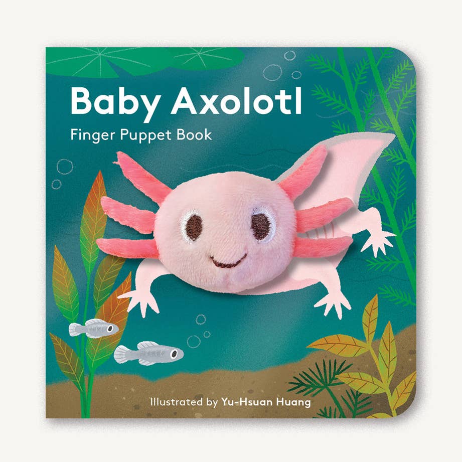 Baby Axolotl Finger Puppet Book