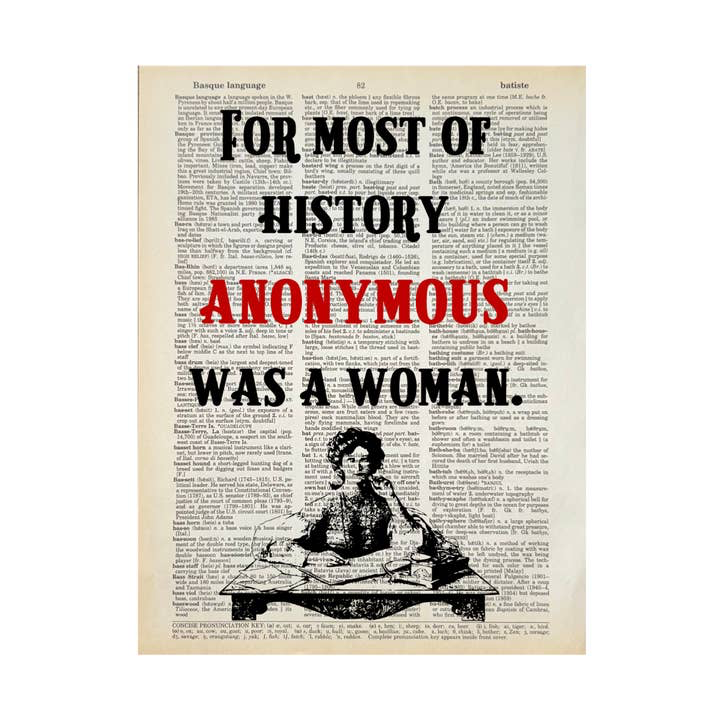 For Most of History Vintage Book Print