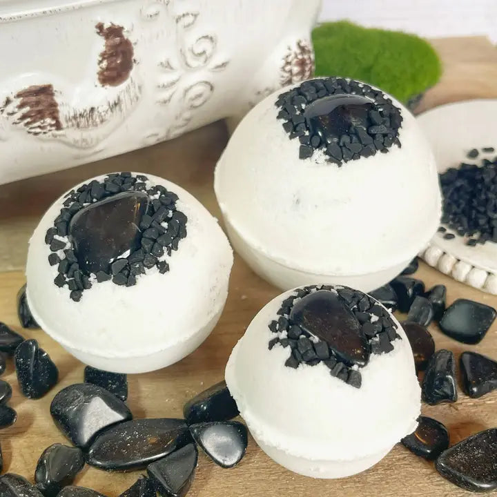 Obsidian & Black Lava Salt Bath Bomb