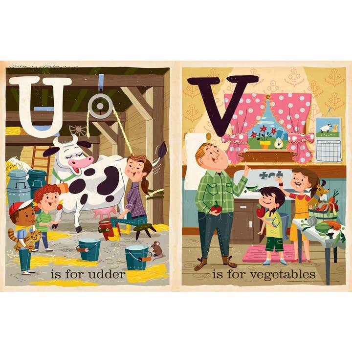 F is for Farm: Alphabet Board Book