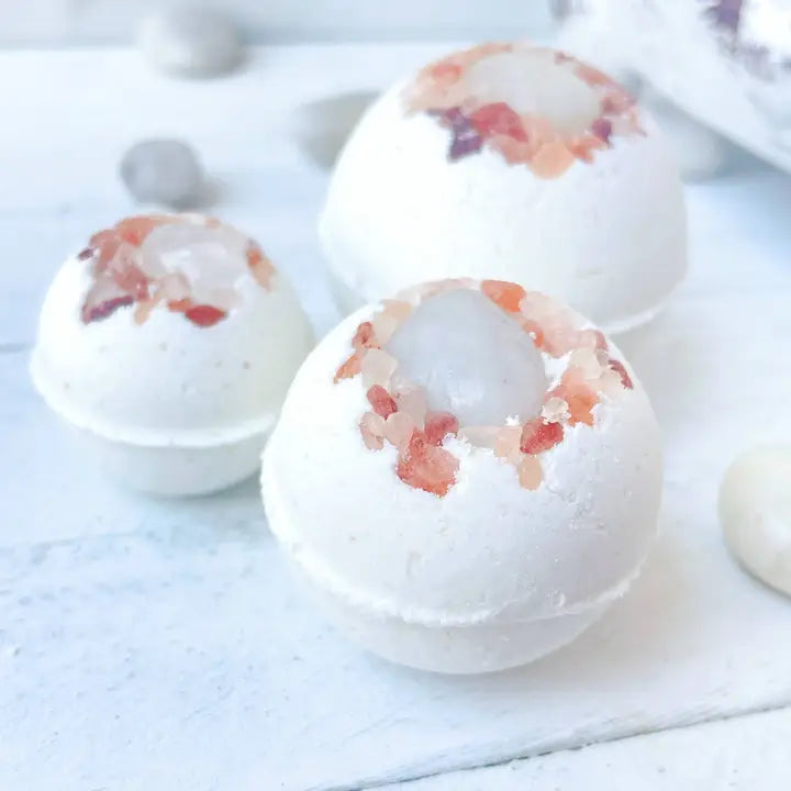 Quarts & Pink Himalayan Salt Bath Bomb