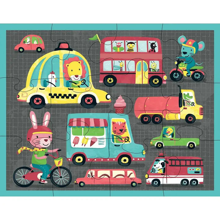 On the Road 12 Piece Pouch Puzzle