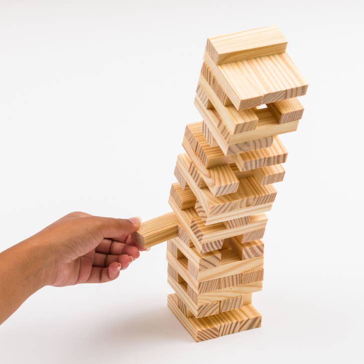 Timber Tower Balancing Game