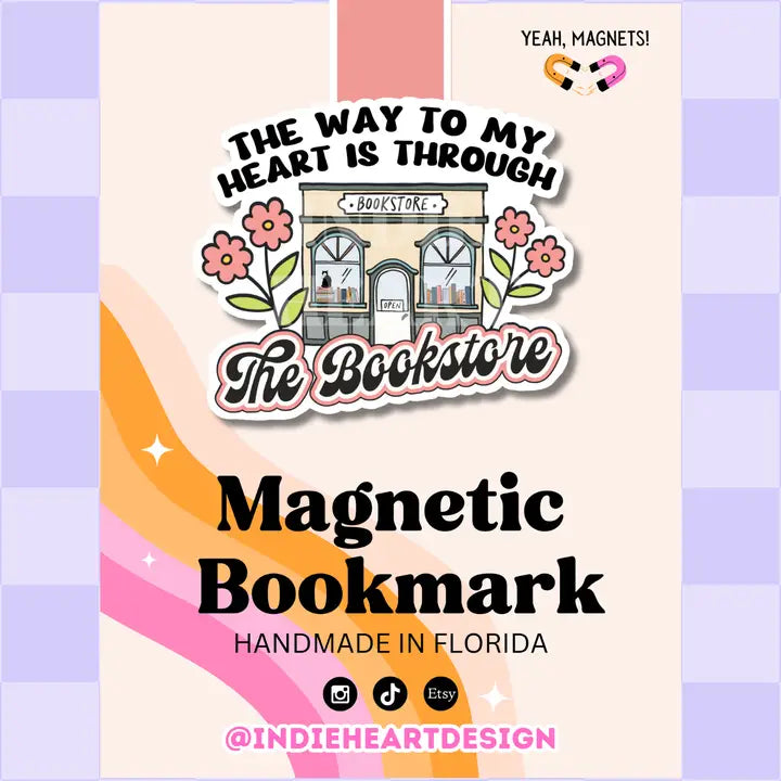 Way to My Heart is the Bookstore Magnetic Bookmark