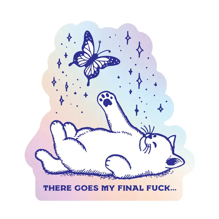 Final F*ck Kitty Vinyl Sticker