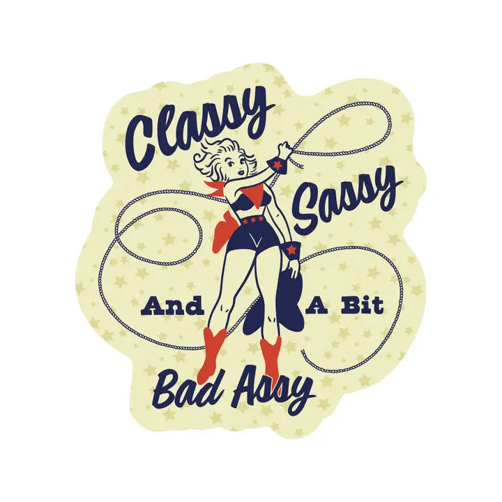 Classy & Sassy Cowgirl Vinyl Sticker