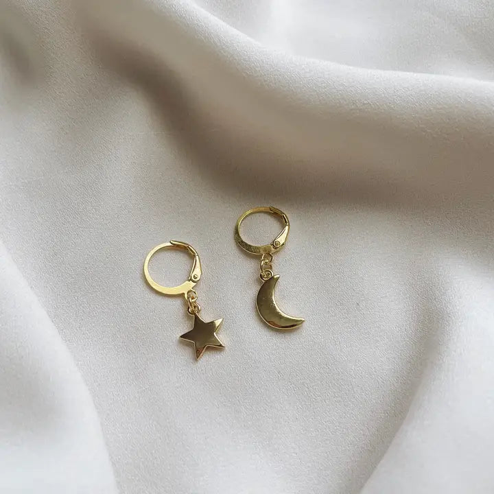 Celestial Huggie Earrings