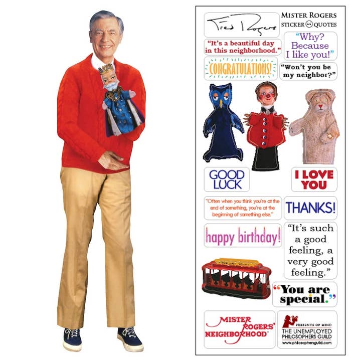 Mister Rogers Card & Sticker Sheet