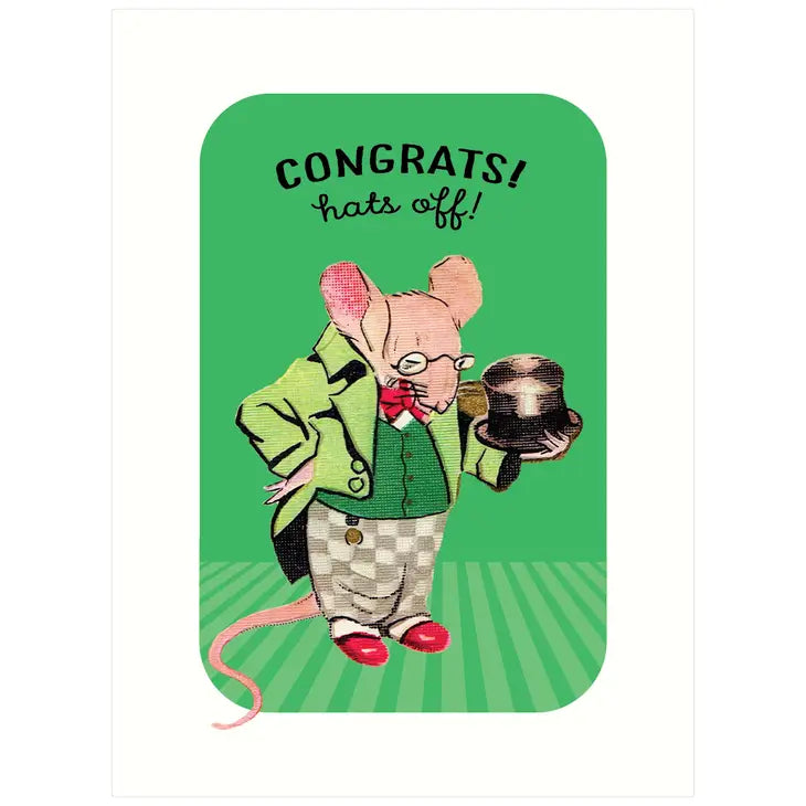 Hat's Off Congratulations Card
