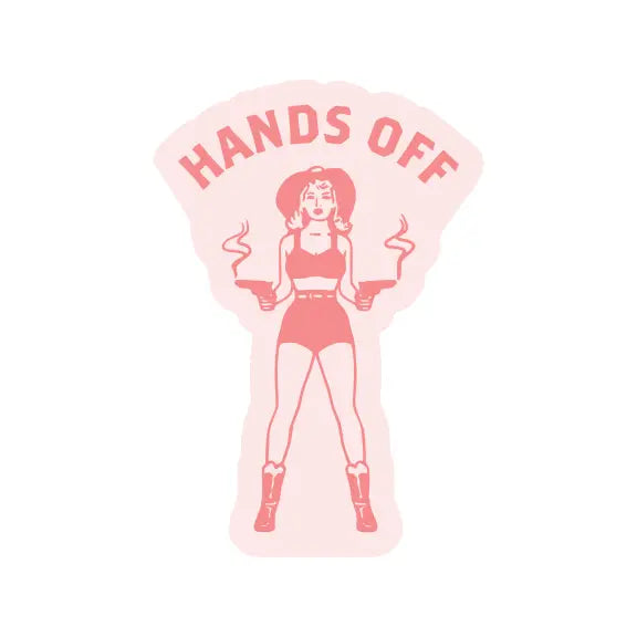 Hands Off Cowgirl Vinyl Sticker