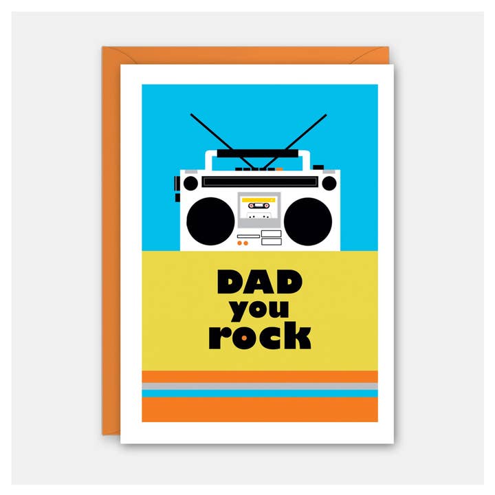 Boom Box Father's Day Card