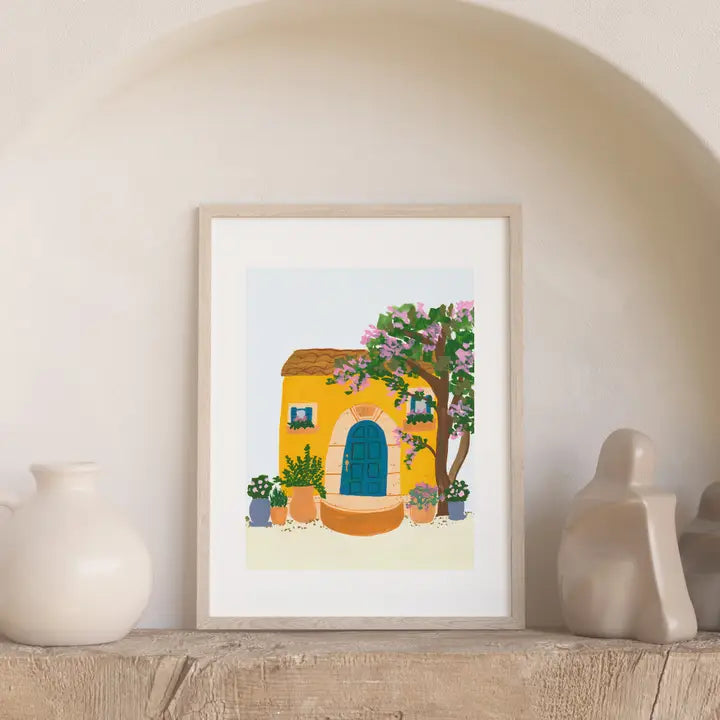 Yellow Tuscan House Print