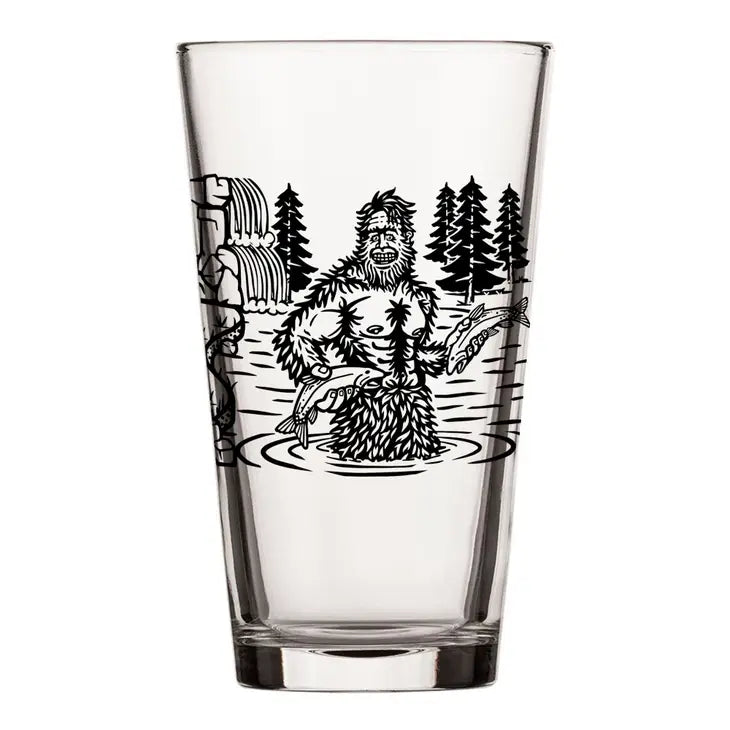 Sasquatch Bigfoot Pint Glass