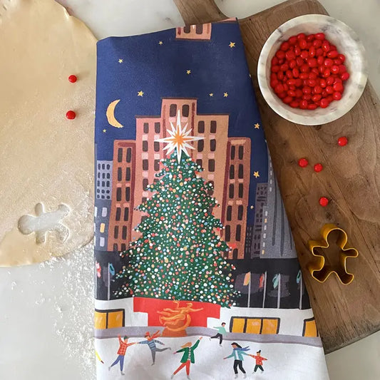 Rockefeller Tree Tea Towel
