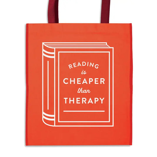 Reading Is Cheaper Than Therapy Resuable Shopping Bag
