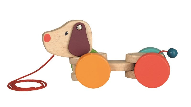 Wooden Pull Along Dog