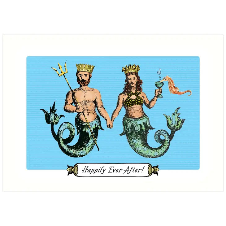 Mermaid Wedding Card
