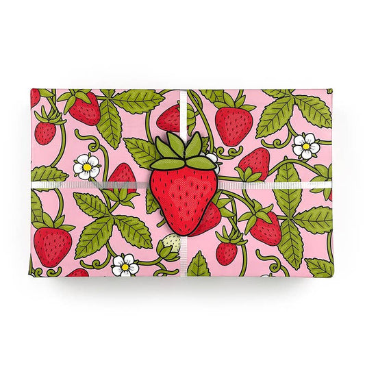 Strawberry Pattern Gift Wrap Sheet
