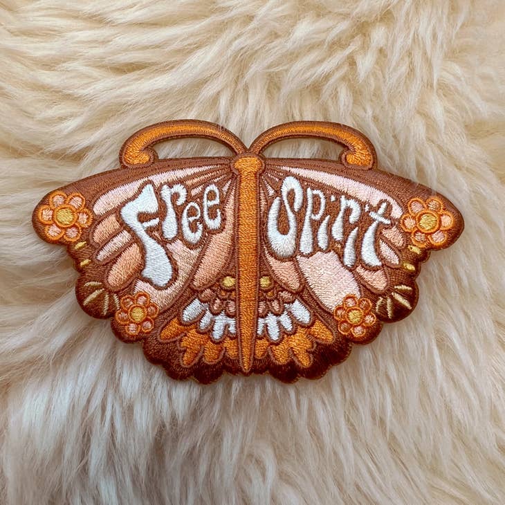 Free Spirit Butterfly Iron-On Patch