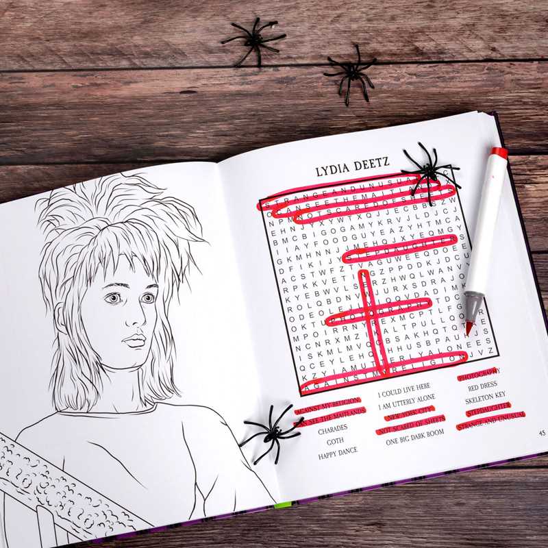 Beetlejuice Word Search, Quips, Quotes, and Coloring Book