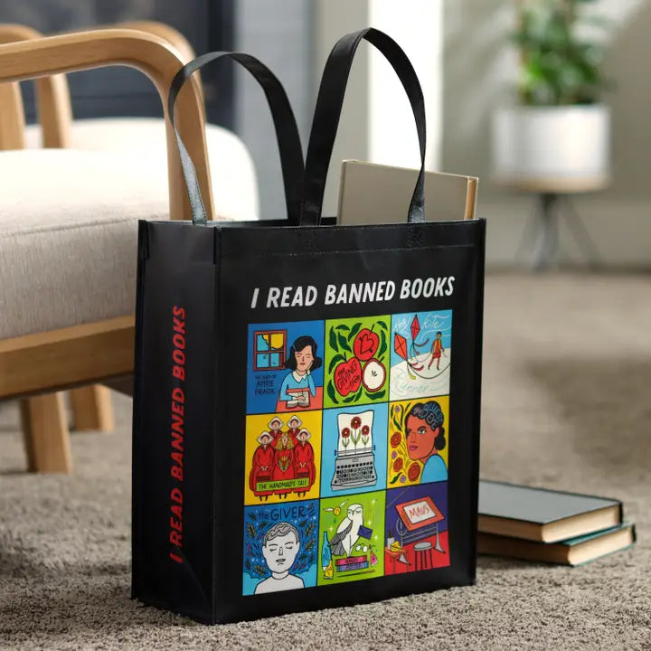 I Read Banned Books Resuable Shopping Bagv