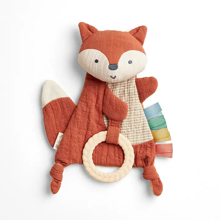 Crinkle Sensory Toy with Teether