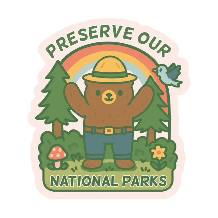 Preserve Our National Parks Vinyl Sticker