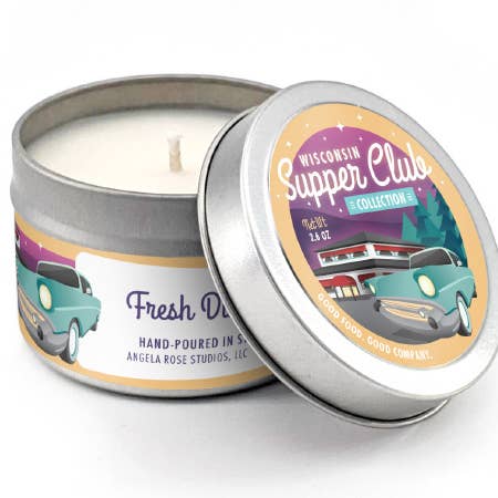 Fresh Dinner Rolls Soy Candle Travel Tin
