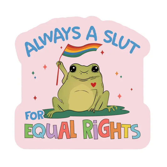 LGBTQ Frog Slut Viny Sticker
