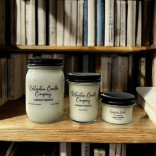Library Books Soy Candle