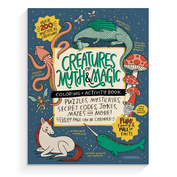 Creatures of Myth and Magic Coloring & Activity Book